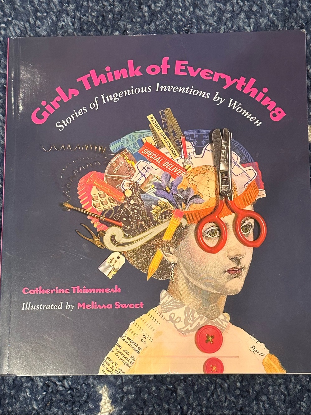 Girls Think of Everything - Navy and Pink Hardcover Book